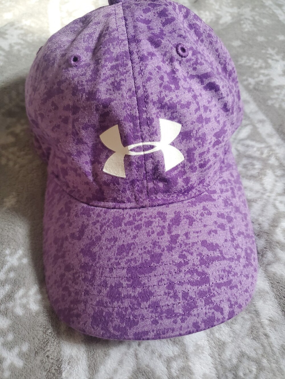 Under Armour Purple Camo Renegade Adjustable Athletic Cap Hat GUC